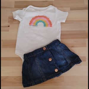 🌼0-3 M Cat & Jack Outfit